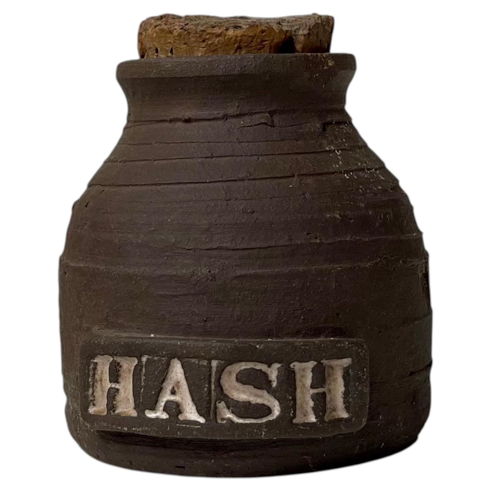 Vintage Deens keramisch hippie-hashpotje van Inge Hjort, jaren 1960
