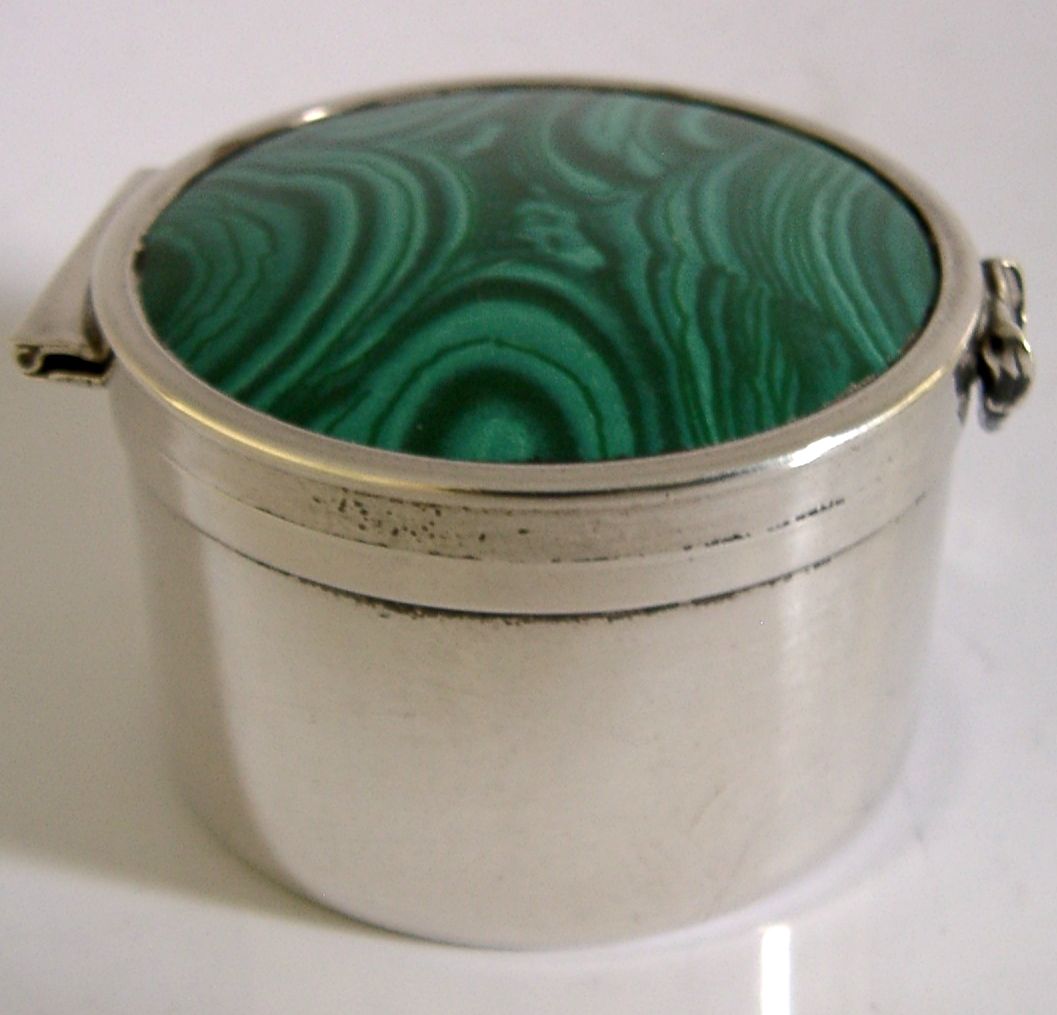 Boîte anglaise en argent sterling et émail céramique 1995, 34 g photo Décoration