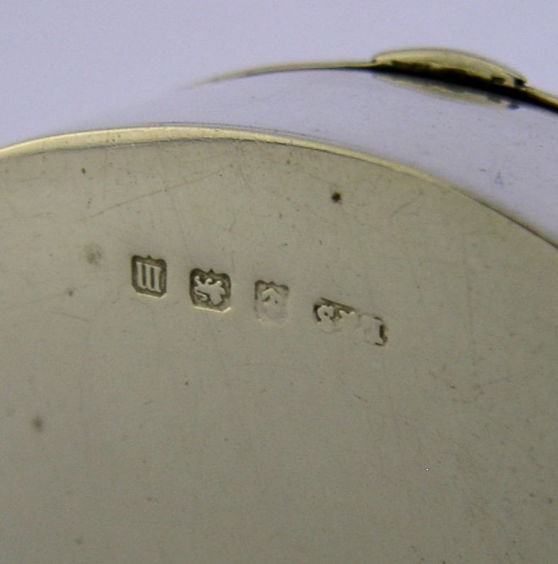 photo for sale Stunning Sterling Silver Enamel Box 1911 Antique