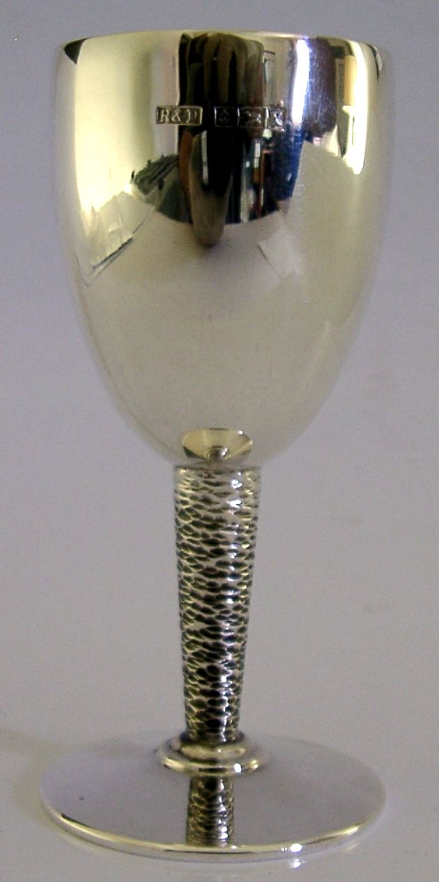 Gobelet mid-century modern en argent sterling 1972, art de la table photo Décoration