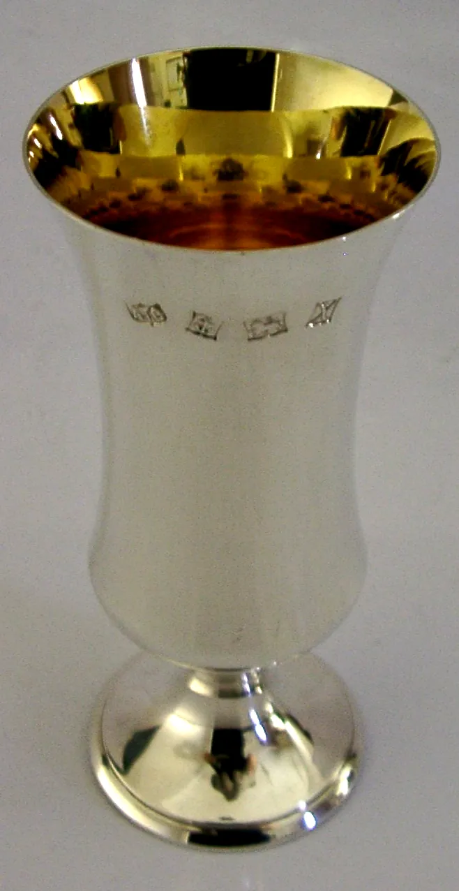 102g Mid-Century Modern Sterling Zilveren Kelk Beker 1972 Barware