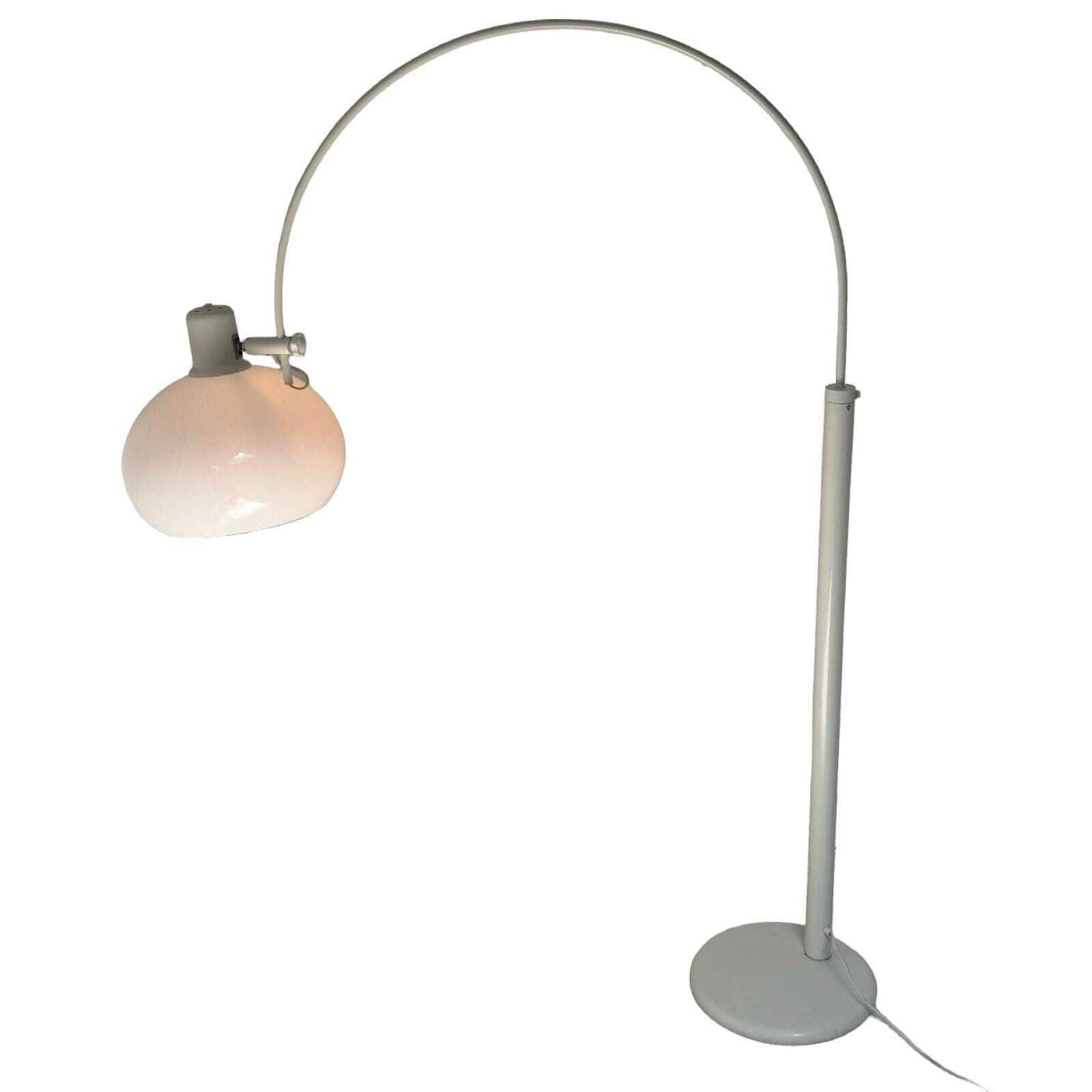 Dijkstra   Rare Model   Space Age Design / Mcm Floor Lamp With Acrylic Shade   White