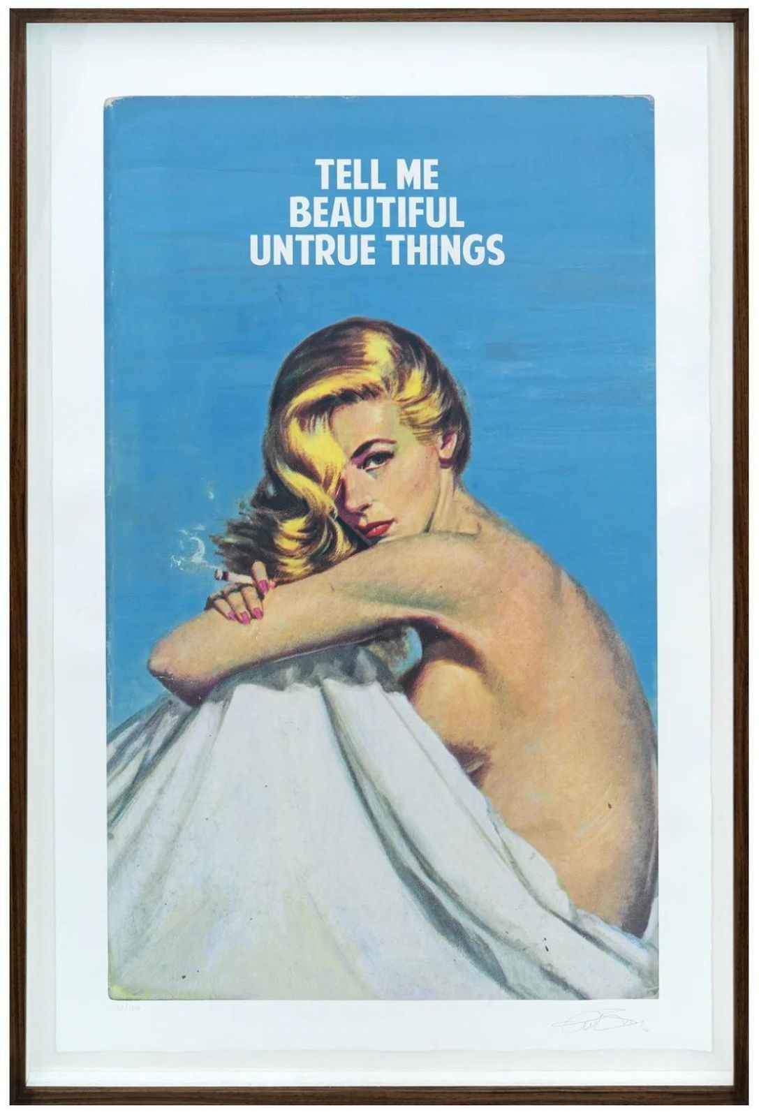 Tell Me Beautiful Untrue Things Print, Framed, Edition Of 150