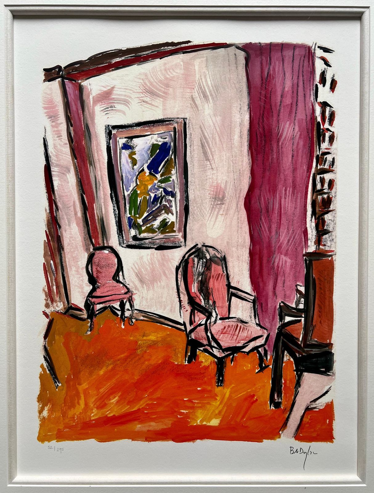 Bob Dylan Three Chairs Giclée Print, Signed, Edition Of 295 photo furniture