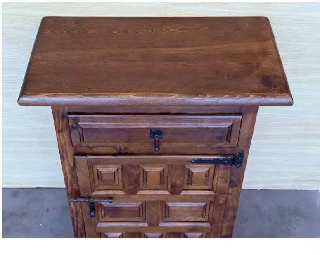 Console espagnole étroite avec tiroir et porte, XXe siècle, 1920 photo 1363.0