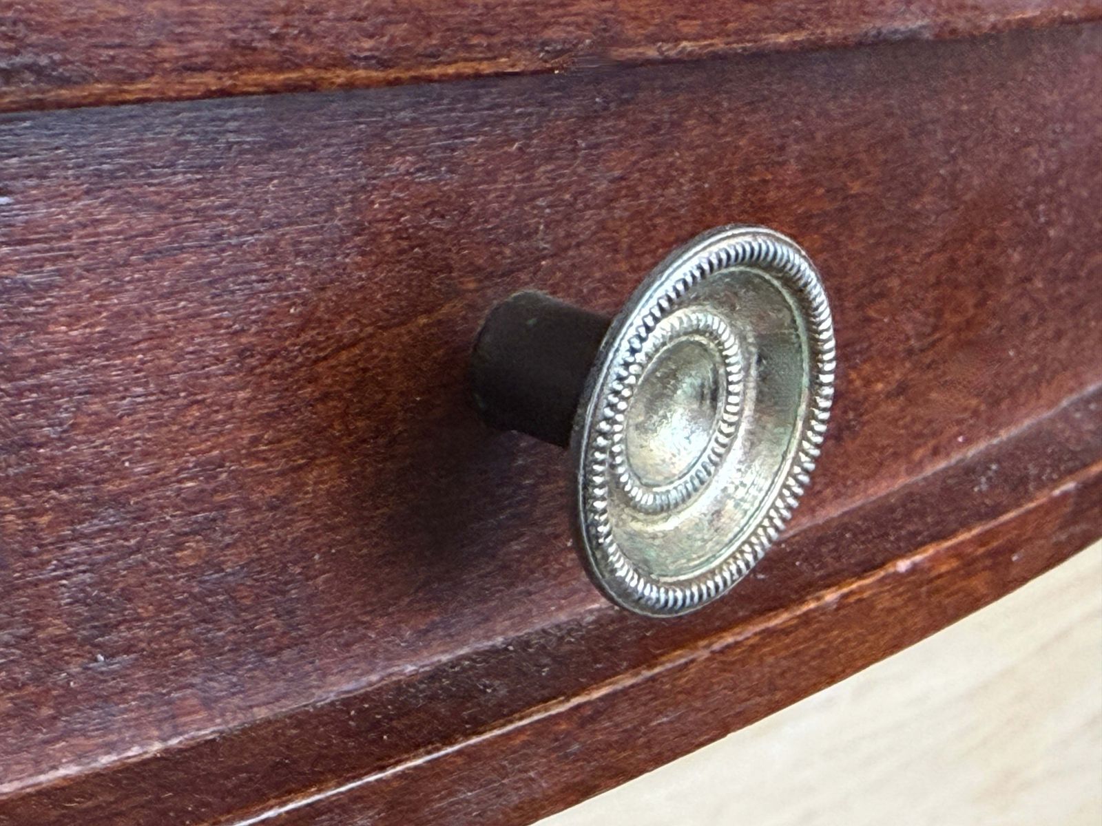 Vintage Brass & Walnut Gentleman's Valet Stand With Drawer And Trouser Rack photo vintage