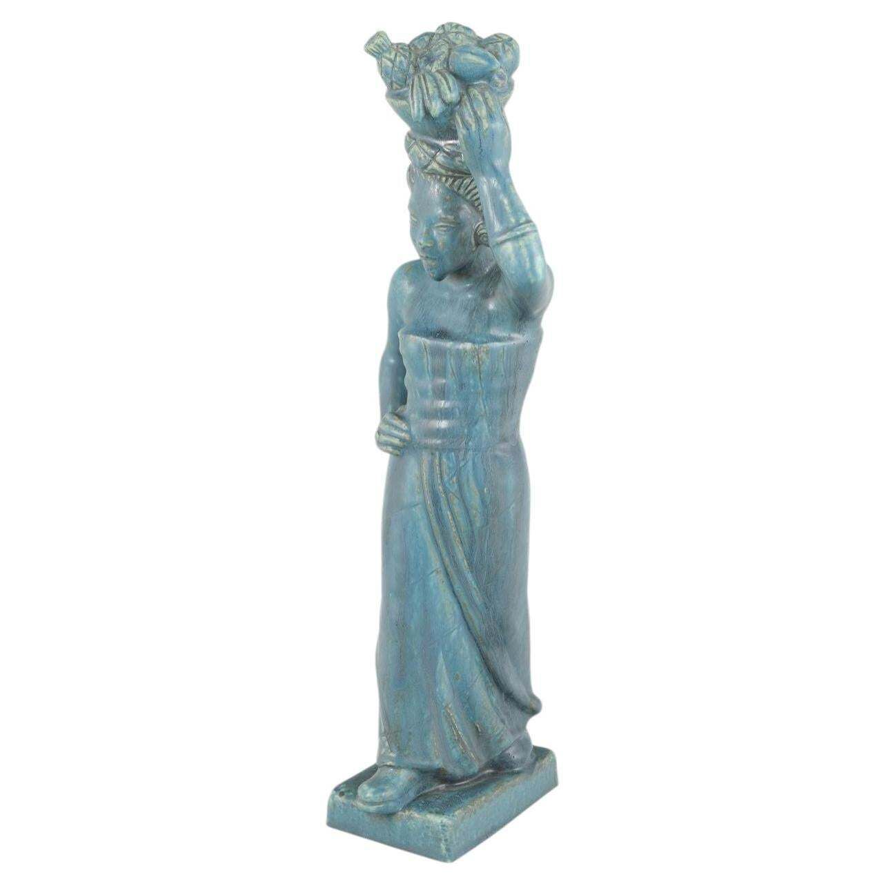 Harald Salomon For Rörstrand. Monumental Art Deco Sculpture In Stoneware, 1940s