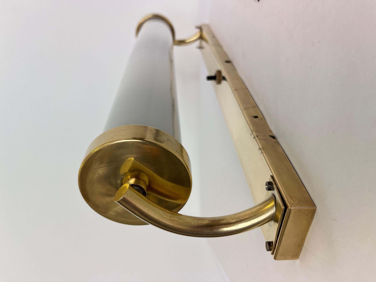 photo furniture Xxl Bauhaus Brass And Glass Wall Lamp, 1930s   Czechoslovakia