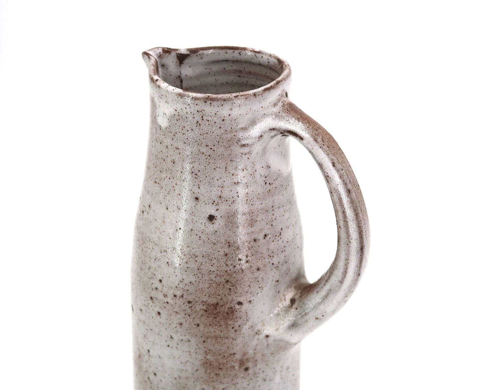 Pichet en grès gris-brun par Jeanne et Norbert Pierlot, années 1960. photo 174.0