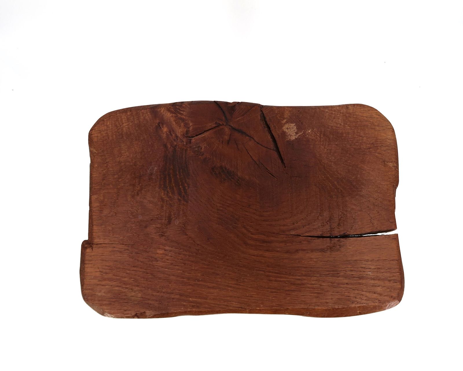 Brutalist Tripod Stool In Wood, 1950s Mountain Folk Art. photo Furniture