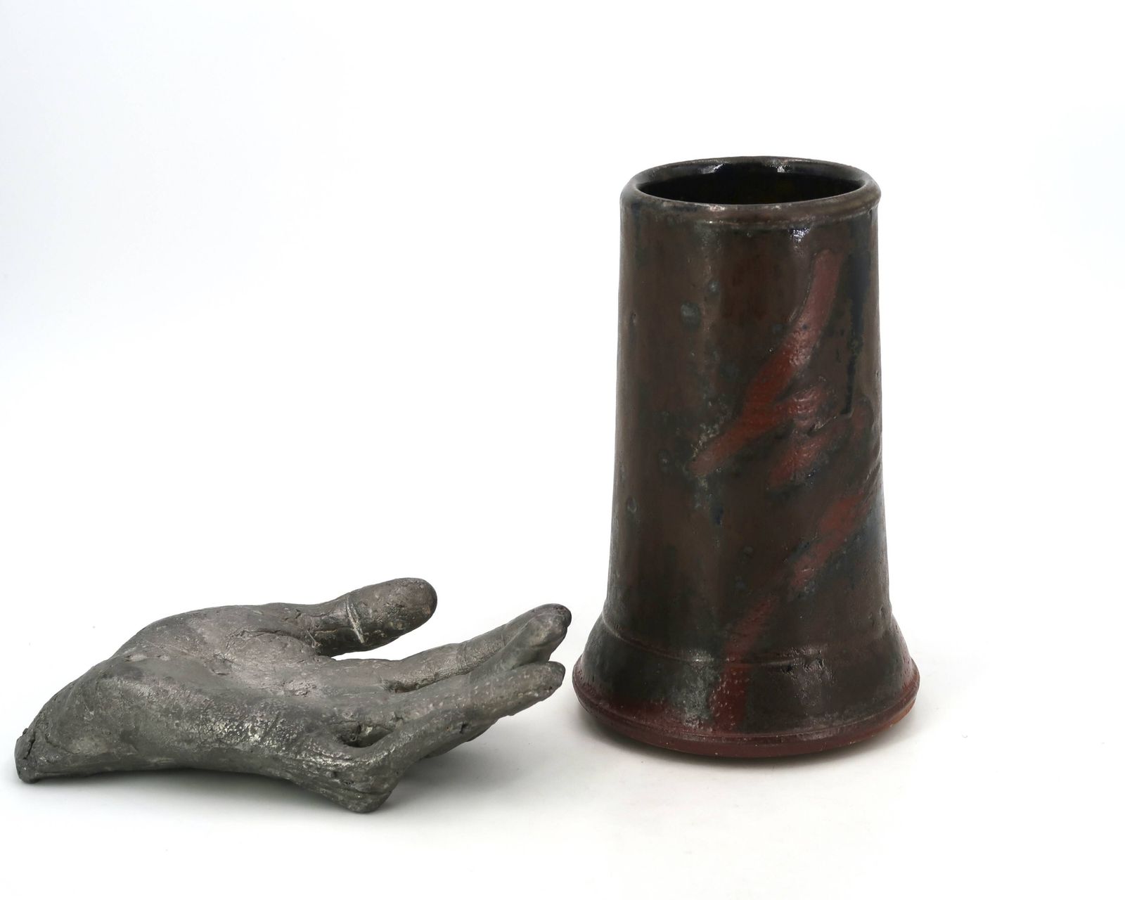 Vase en céramique par Tristan Chaillot, décor abstrait, grès, années 1970. photo for sale