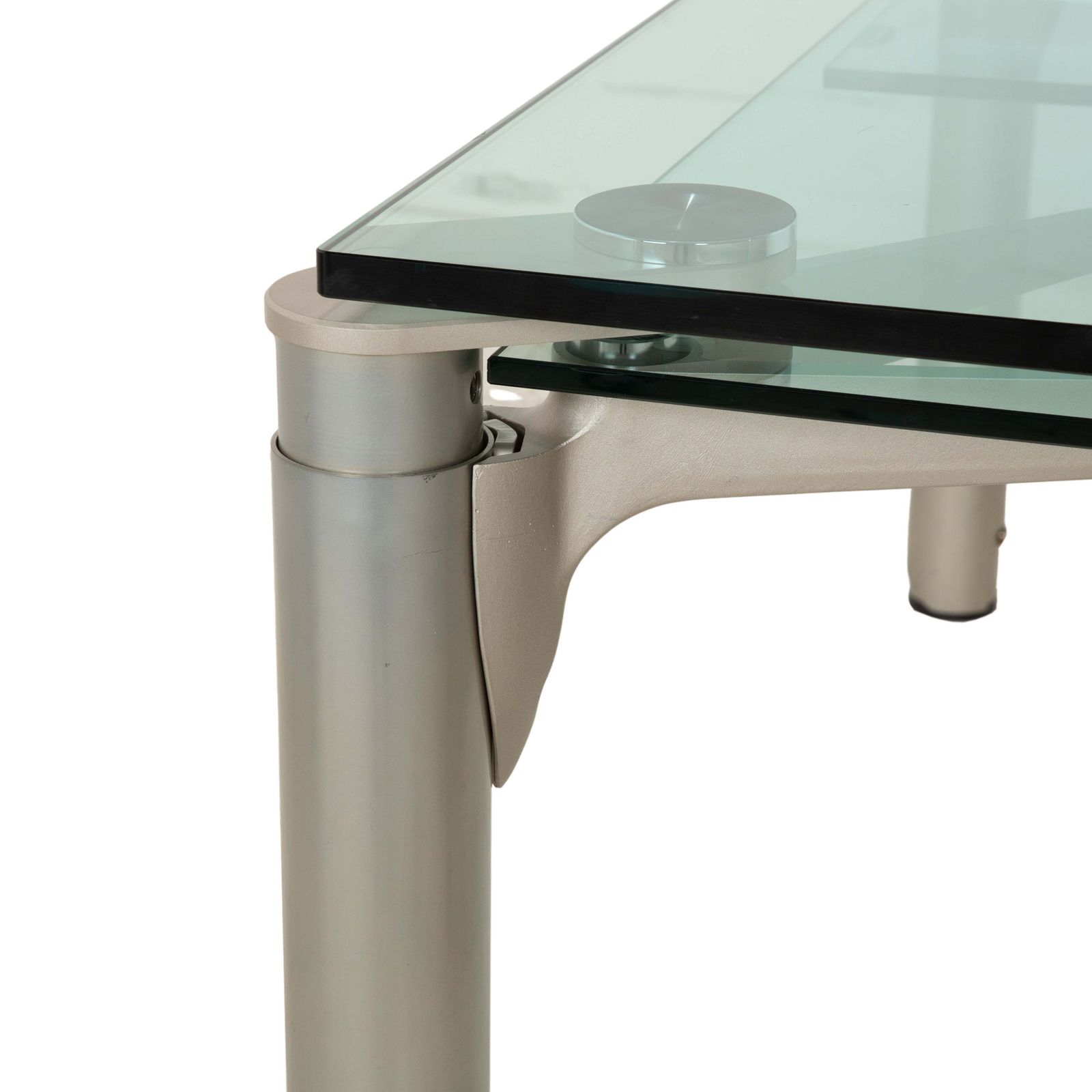 Draenert Casanova Glass Dining Table Silver Pull Out Function photo 2123.0