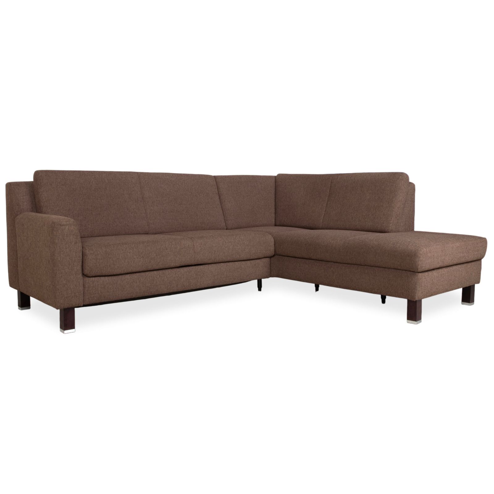 Canapé d'angle Ewald Schillig Flex Plus en tissu brun, fonction manuelle