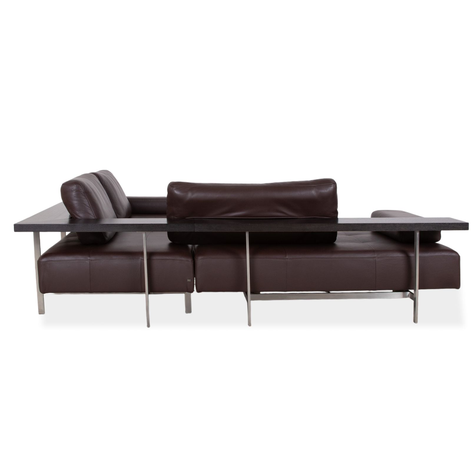 Furniture Rolf Benz Dono 6100 Leather Corner Sofa Brown Manual Function photo