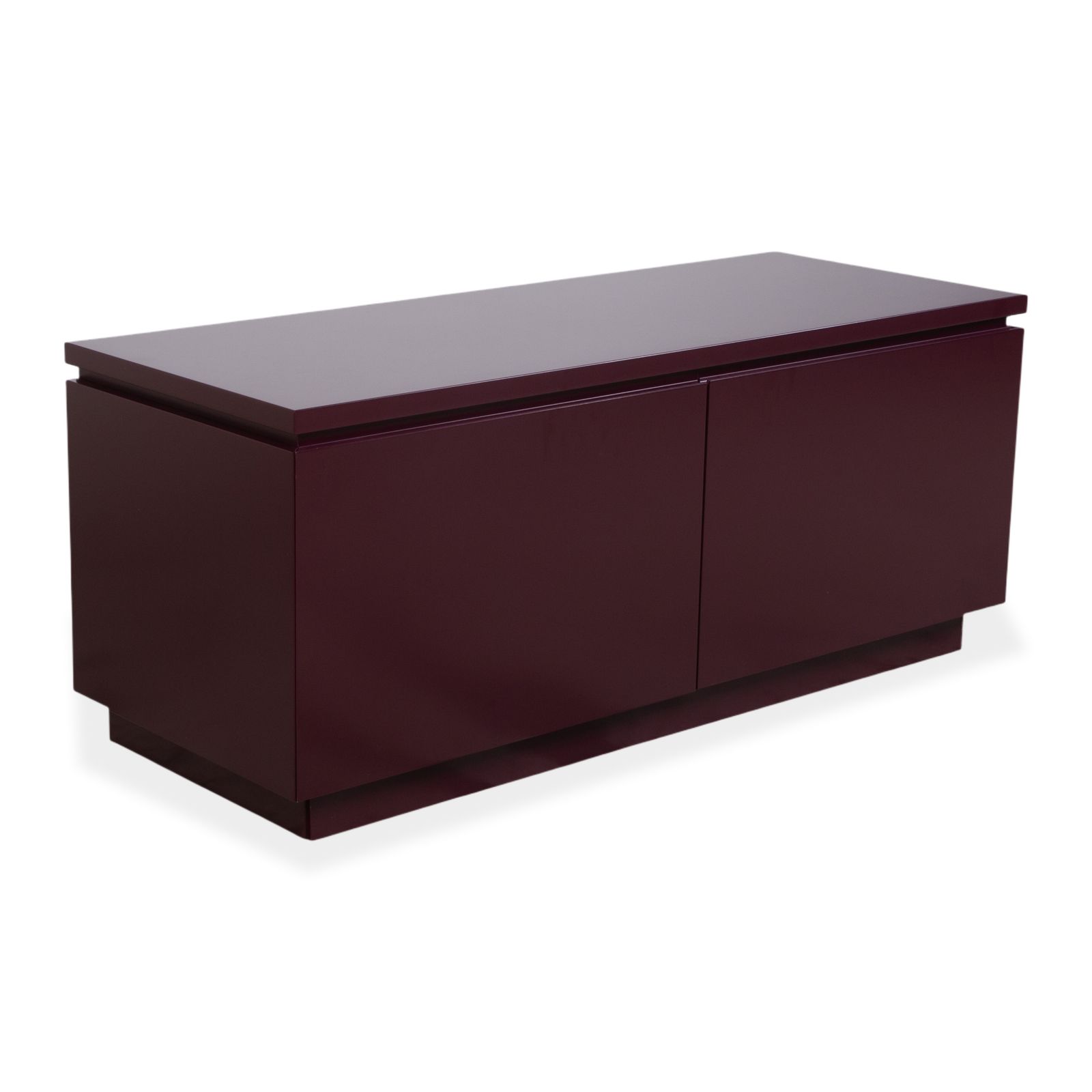 Buffet Interlübke Cube, laque aubergine photo for sale