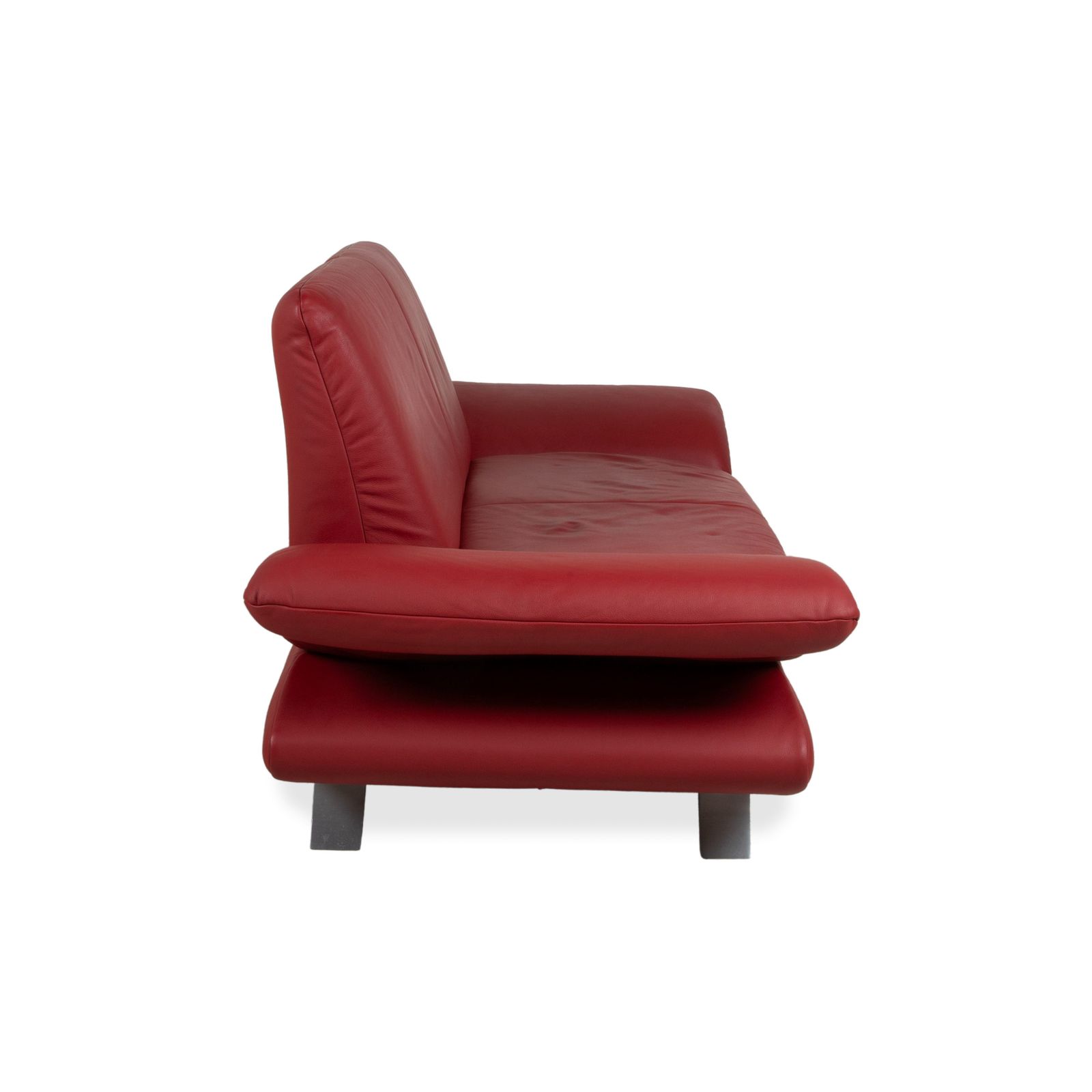 photo furniture Canapé 2 places Koinor Rossini en cuir rouge, fonction manuelle