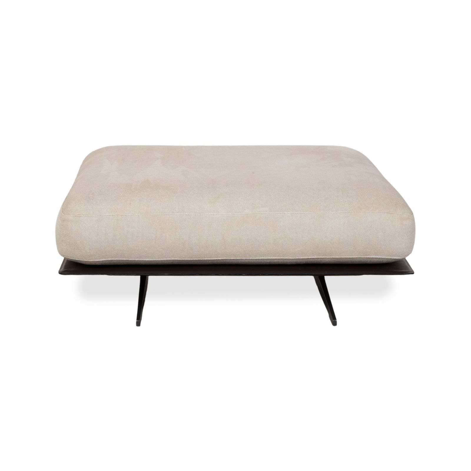 Tabouret Flexform Soft Dream en tissu, crème beige photo for sale