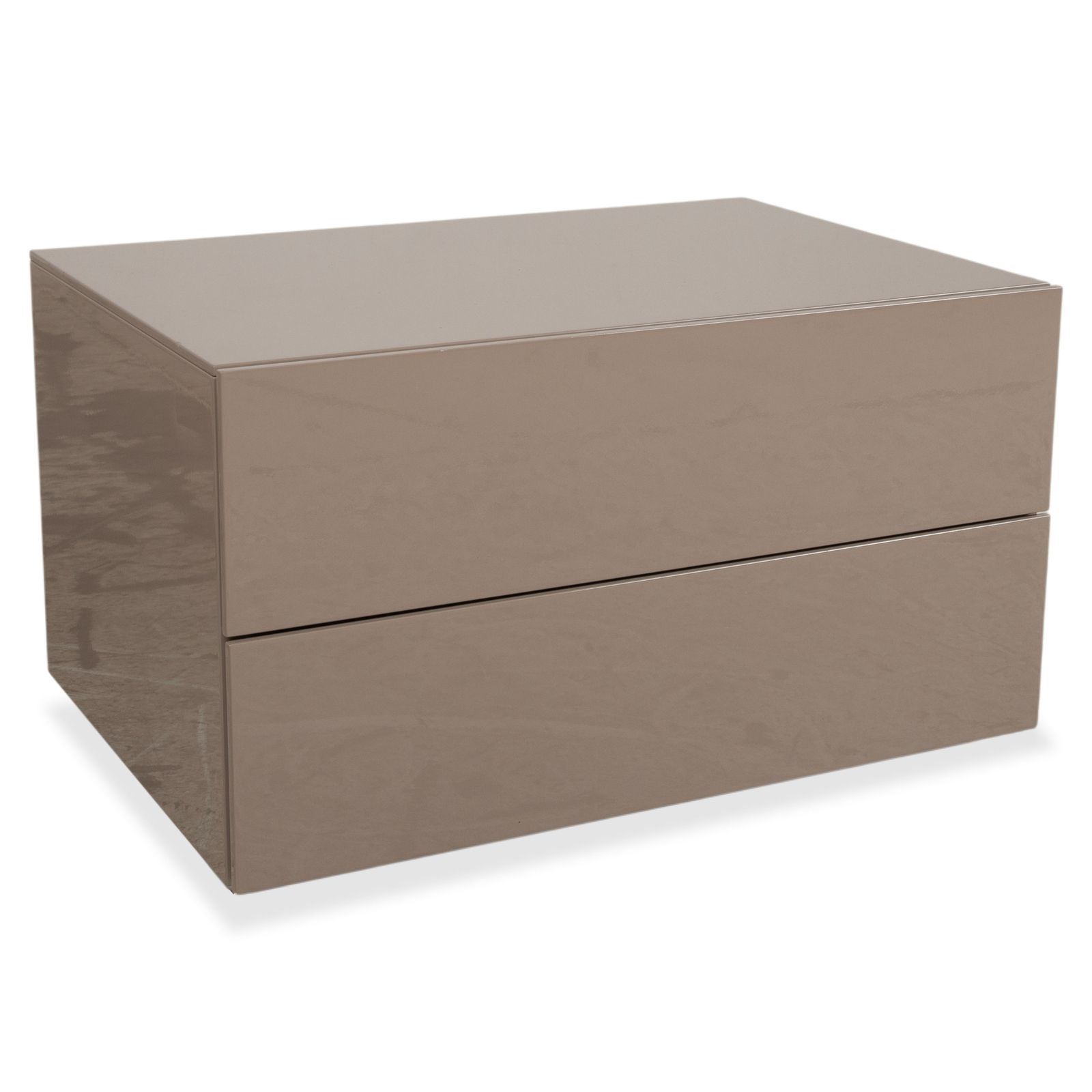Poliform Dream Wooden Sideboard Taupe Nightstand