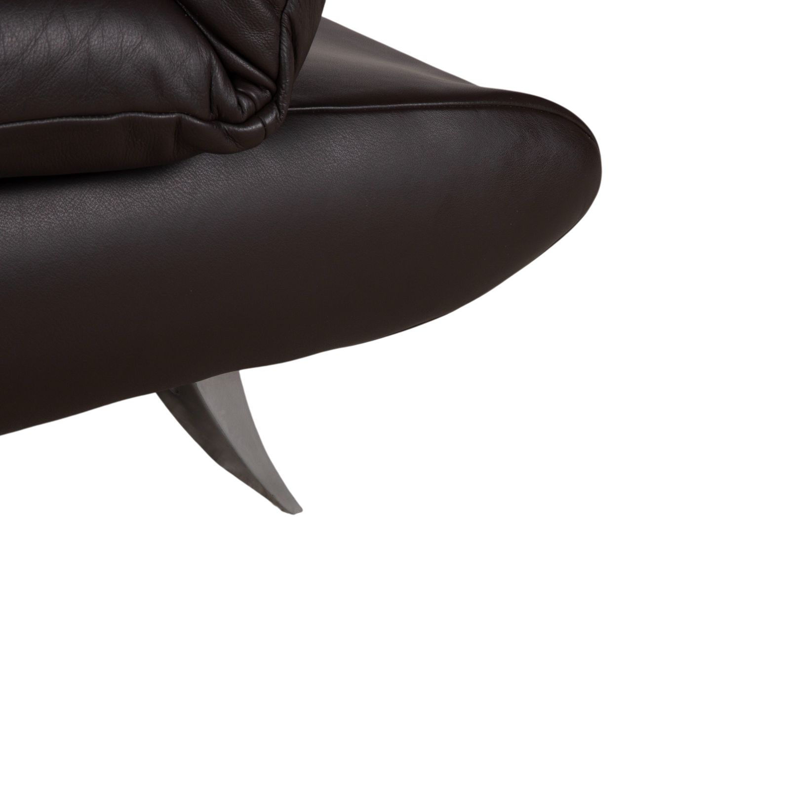Koinor Velluti Leather Two Seater Brown Manual Function Sofa photo buy