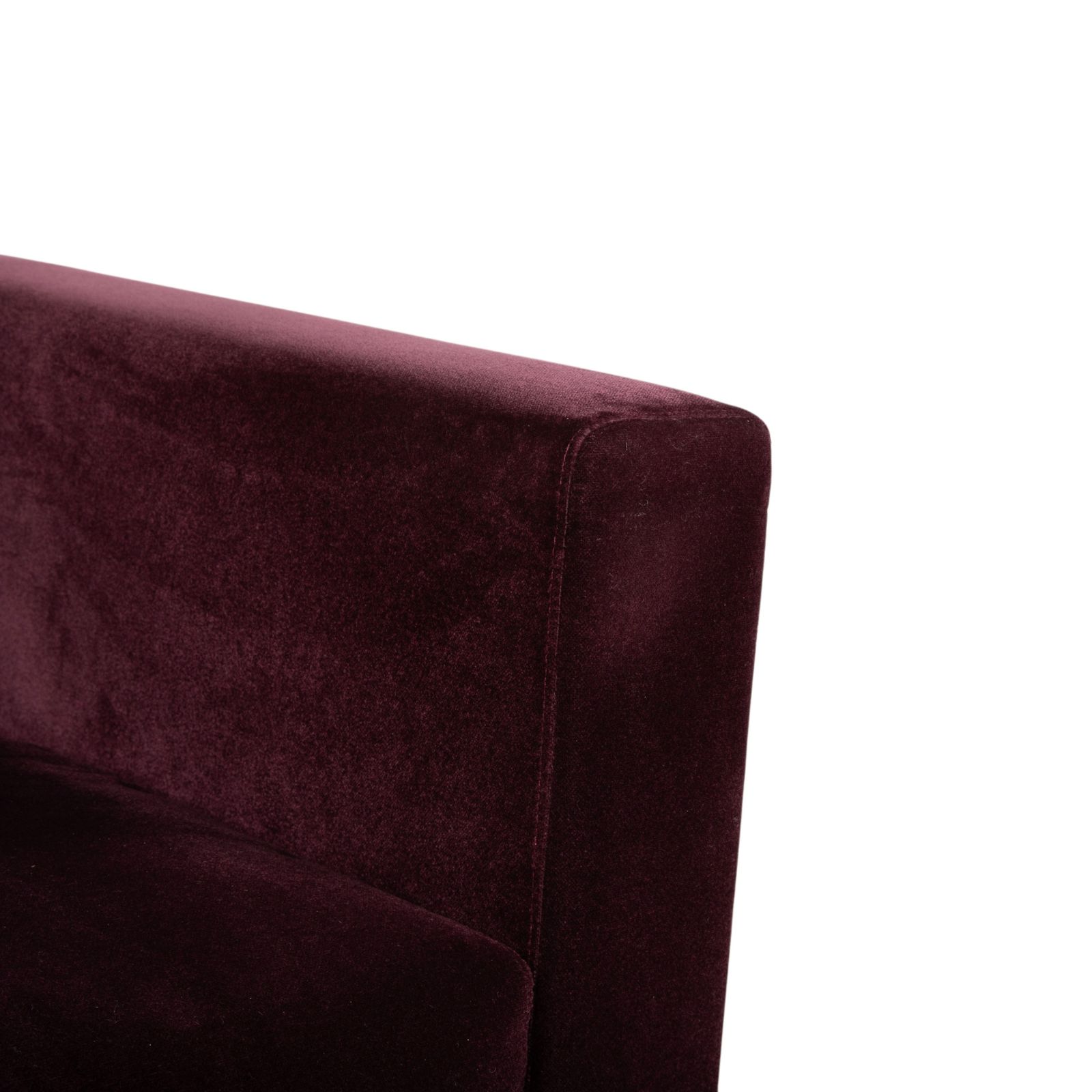 Fauteuil Brühl Embrace en tissu, chrome, velours, velvet, violet, aubergine, fonction manuelle photo Mobilier