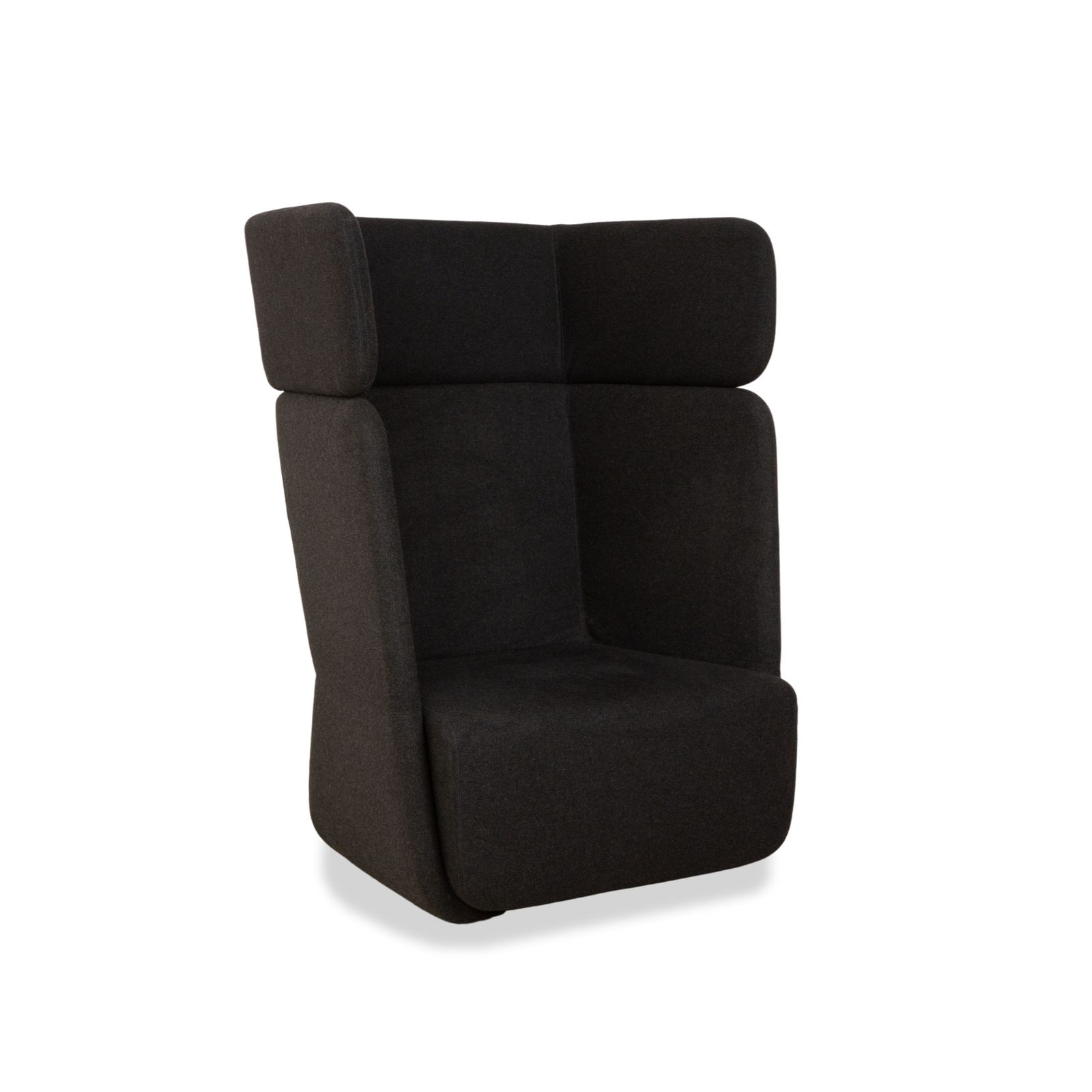 Fauteuil en tissu gris foncé