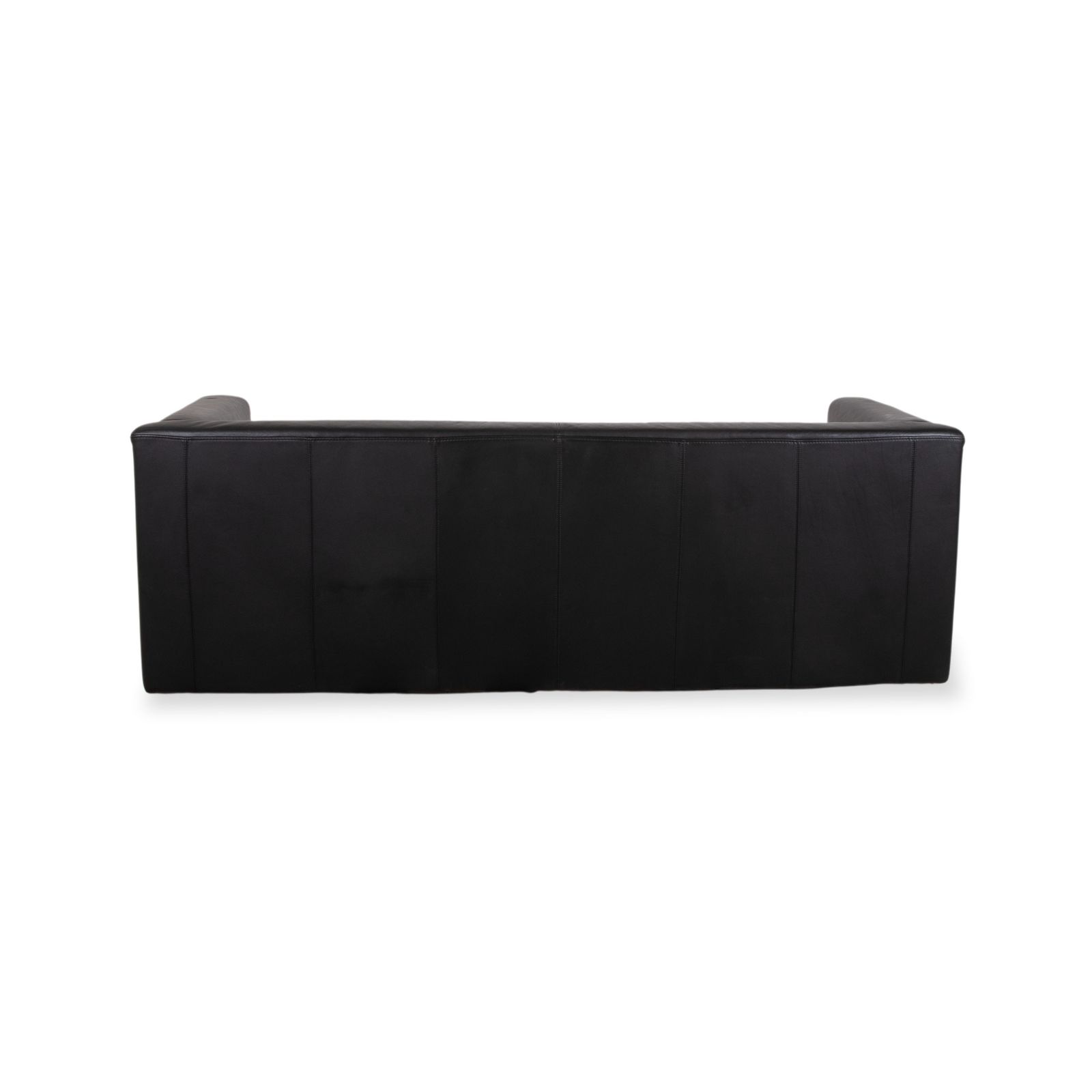 Mobilier Canapé 3 places Brühl Visavis en cuir noir photo