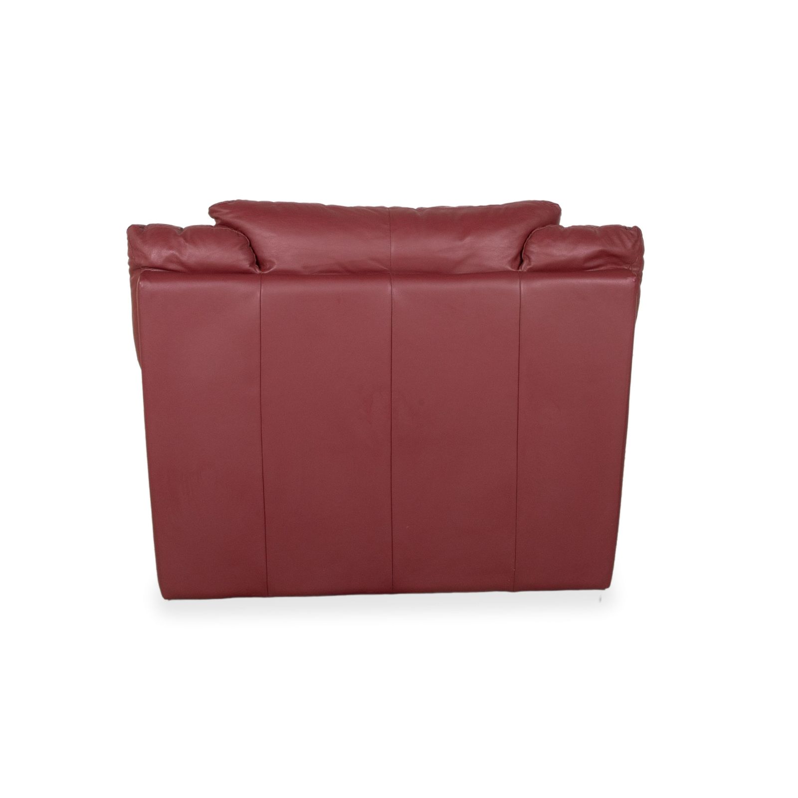 Mobilier Ensemble de 2 fauteuils en cuir rouge Natuzzi photo