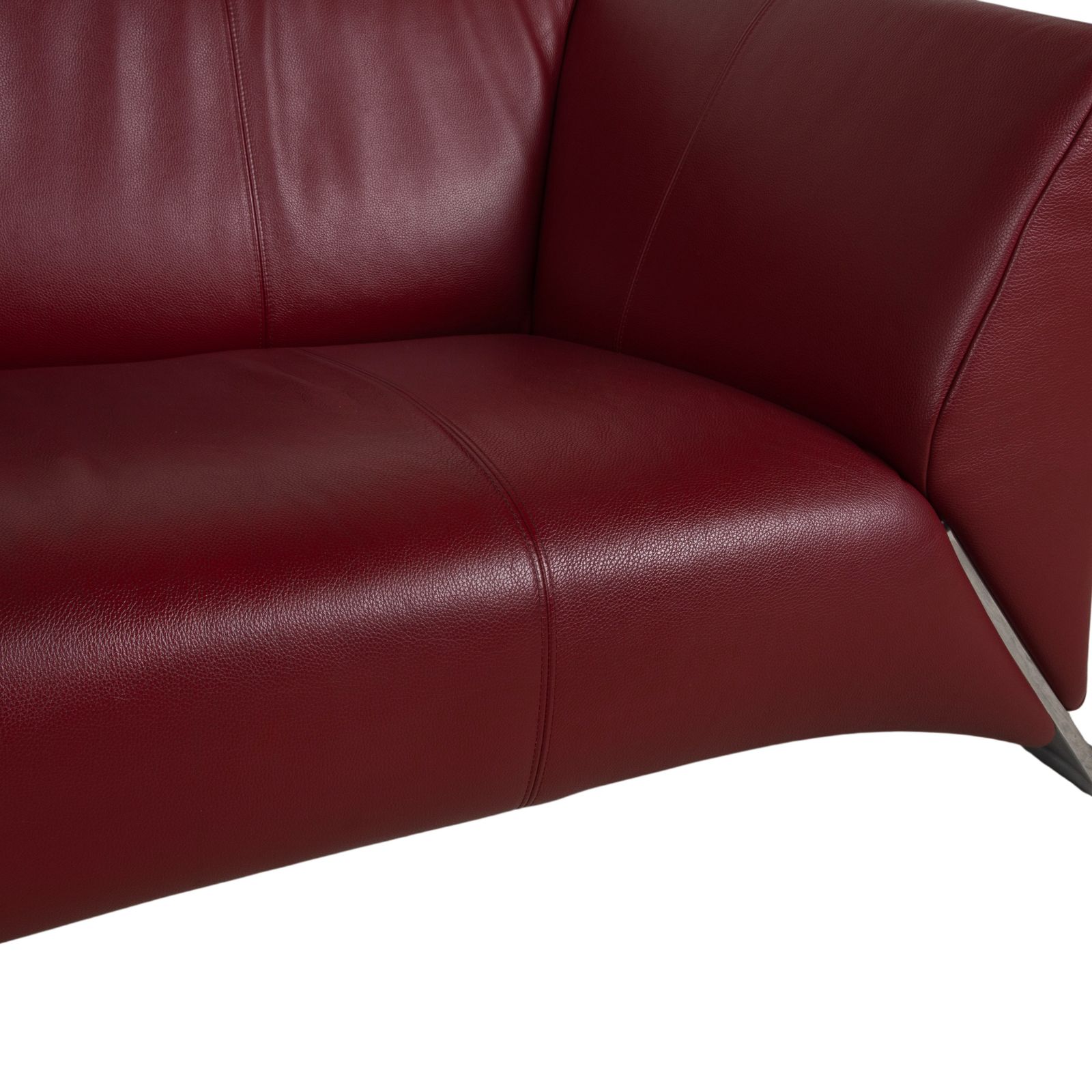 Ensemble canapé Rolf Benz 322 en cuir rouge, 3 places et 2 places photo buy