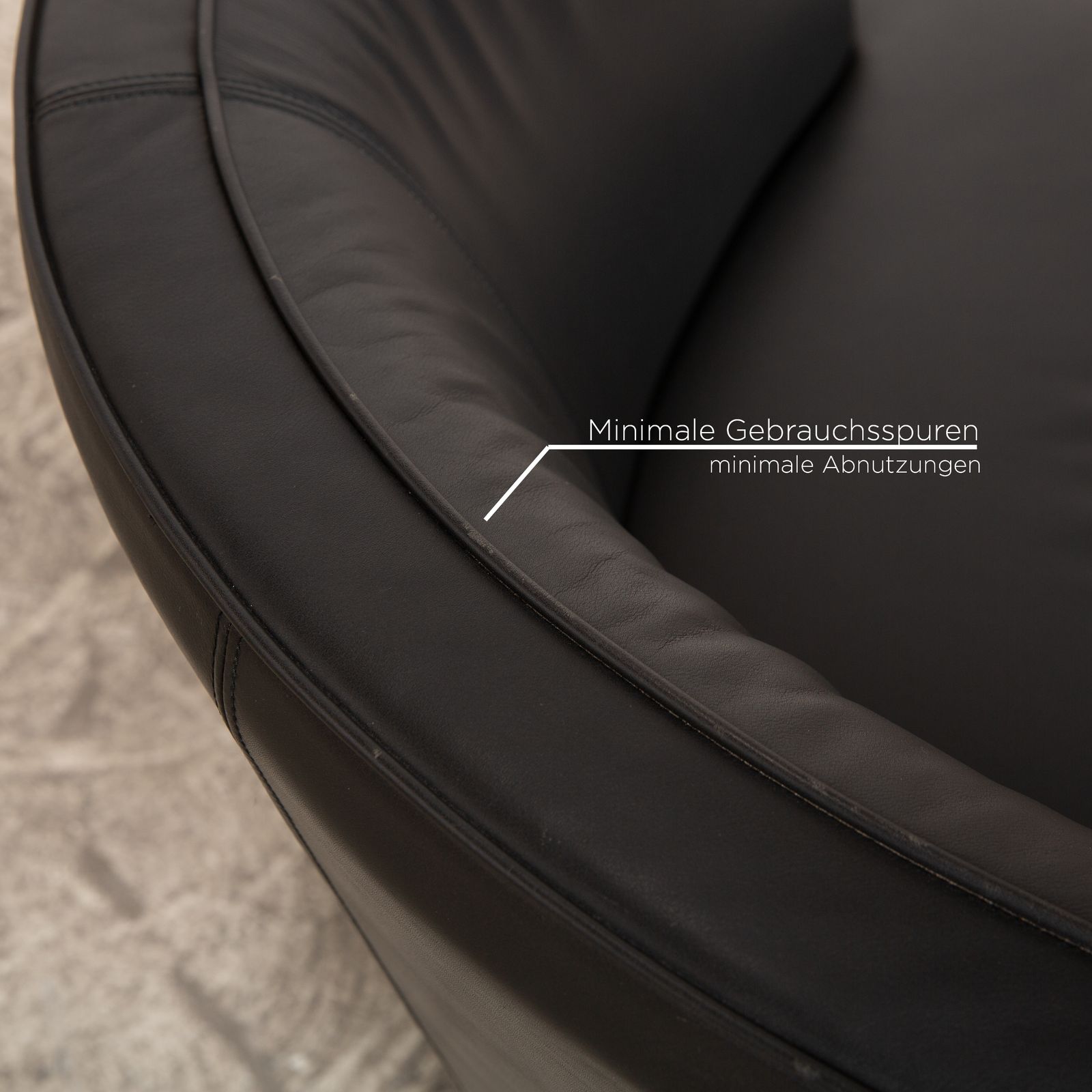 Walter Knoll Drift Leren Fauteuil Set Zwart Manuele Draaifunctie photo vinterior