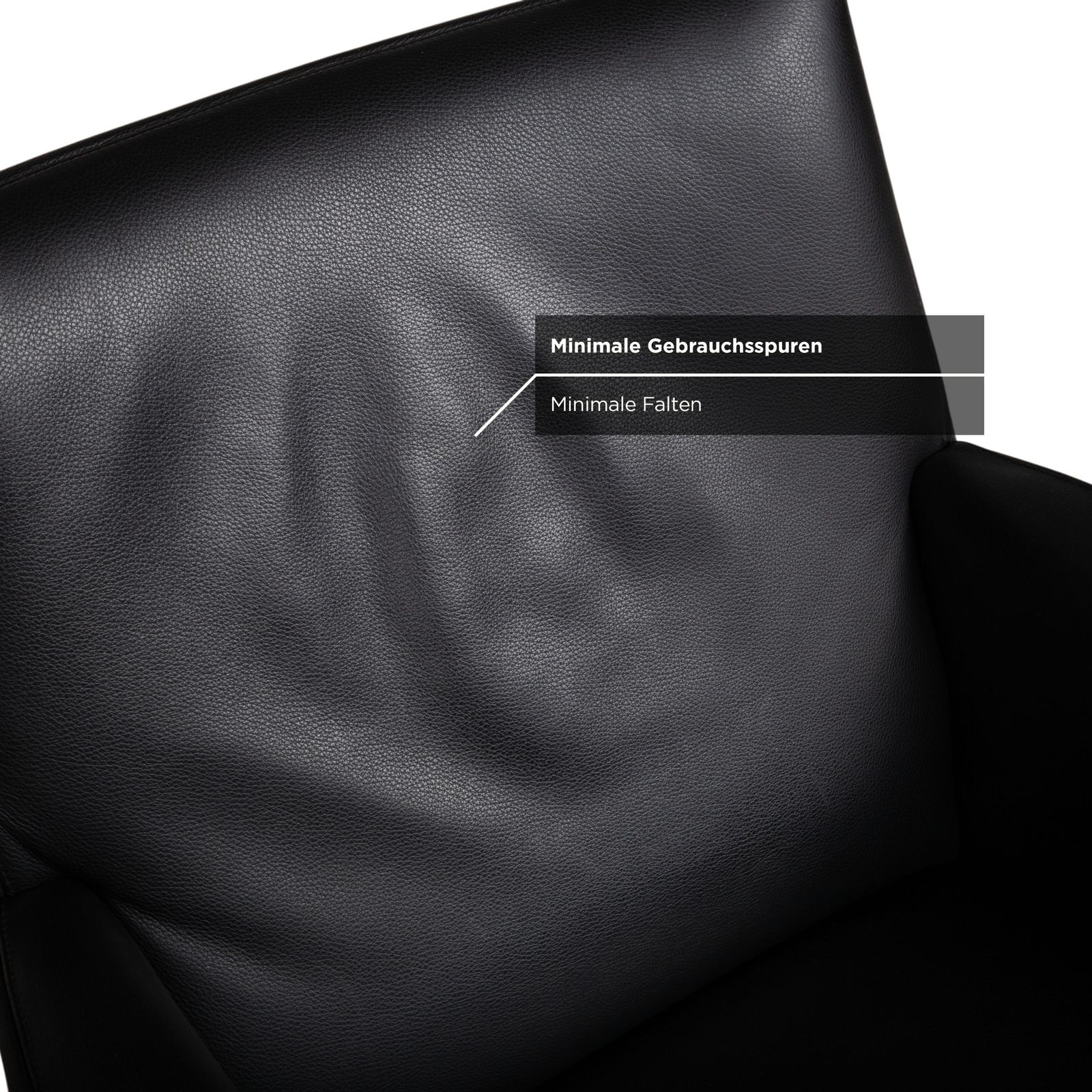 photo furniture Wittmann Set Of 2 Leather Armchairs In Black
