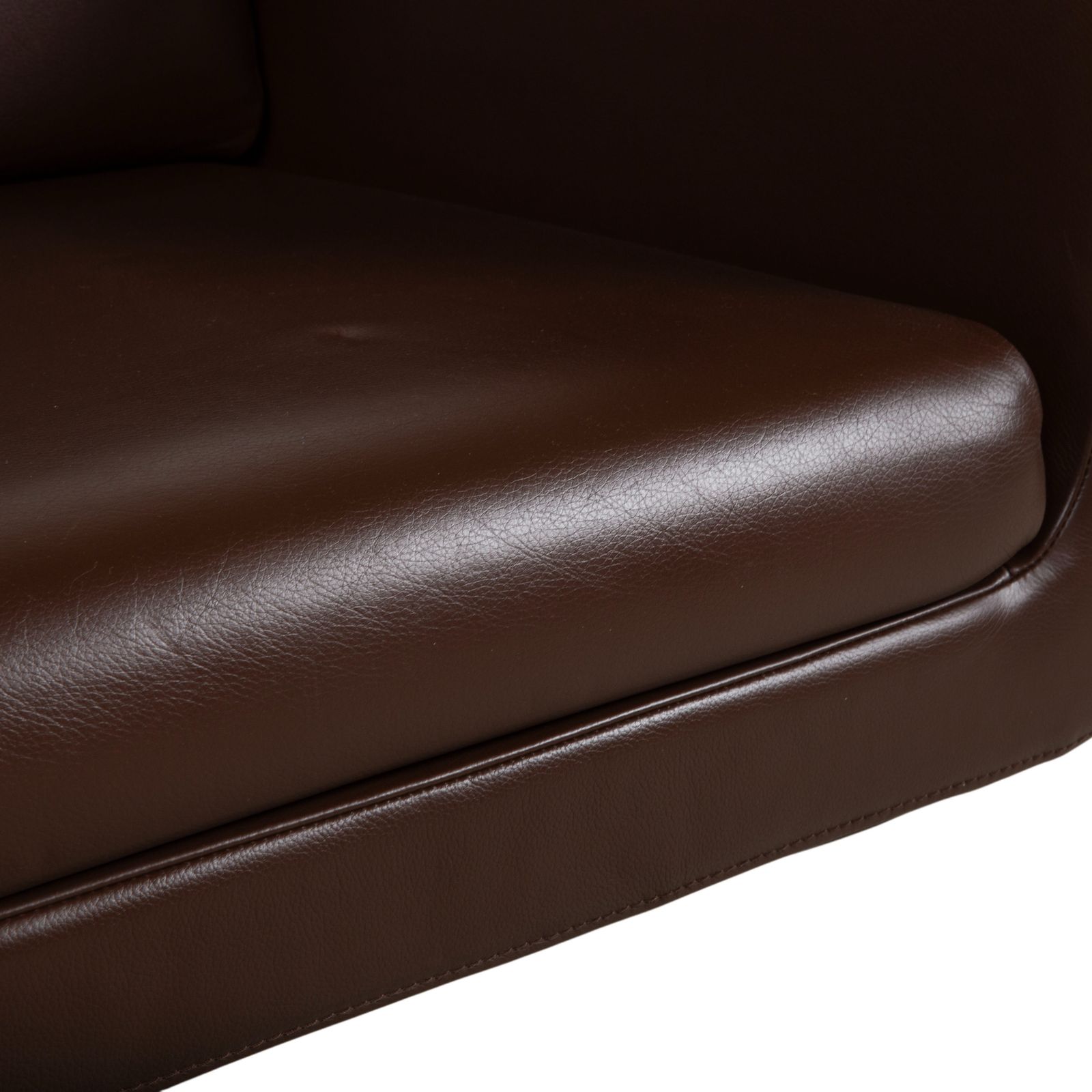 Fsm Pavo Leather Chrome Armchair Set Brown Manual Function Reclining Function photo 6035.0