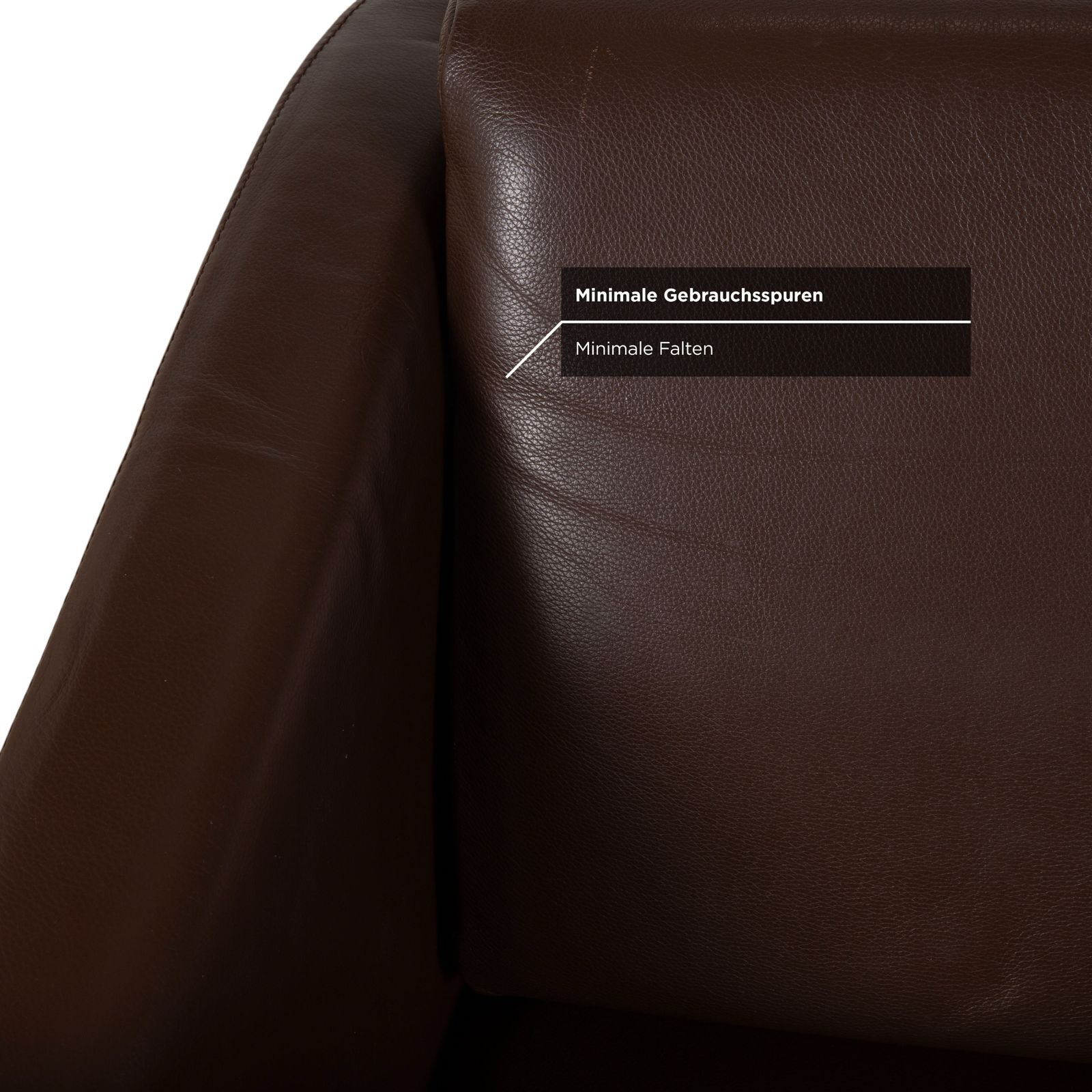 Fsm Pavo Leather Chrome Armchair Set Brown Manual Function Reclining Function photo vintage