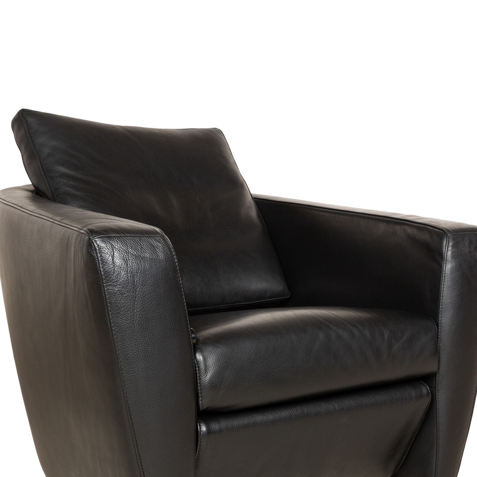 Ensemble de fauteuils FSM Sesame en cuir noir, fonction relaxation manuelle photo Mobilier