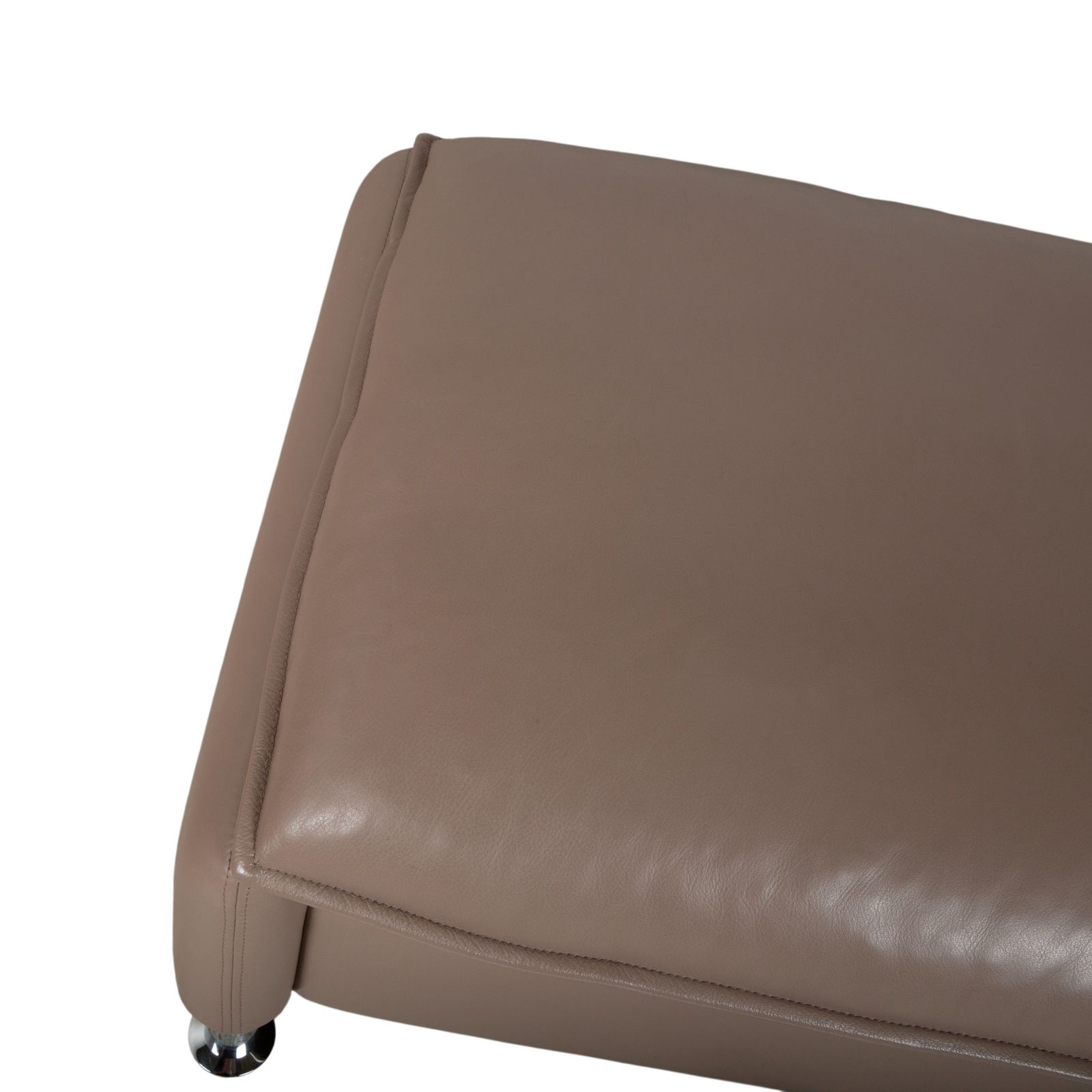 Tabourets Erpo Porto en cuir, lot de 2, brun taupe photo Mobilier