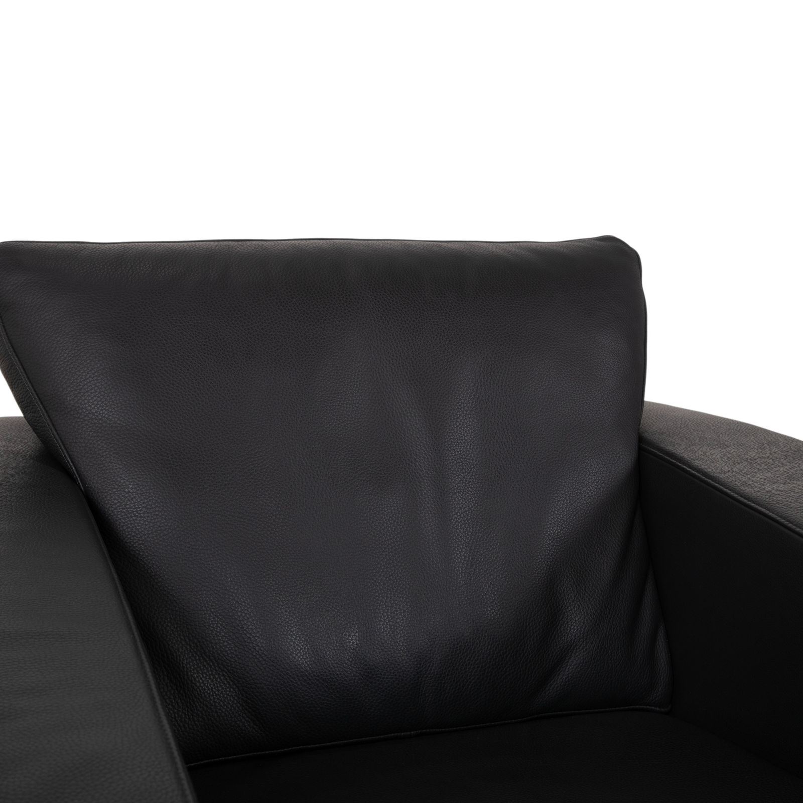 Lot de 2 fauteuils Rolf Benz 1200 en cuir noir photo vinterior