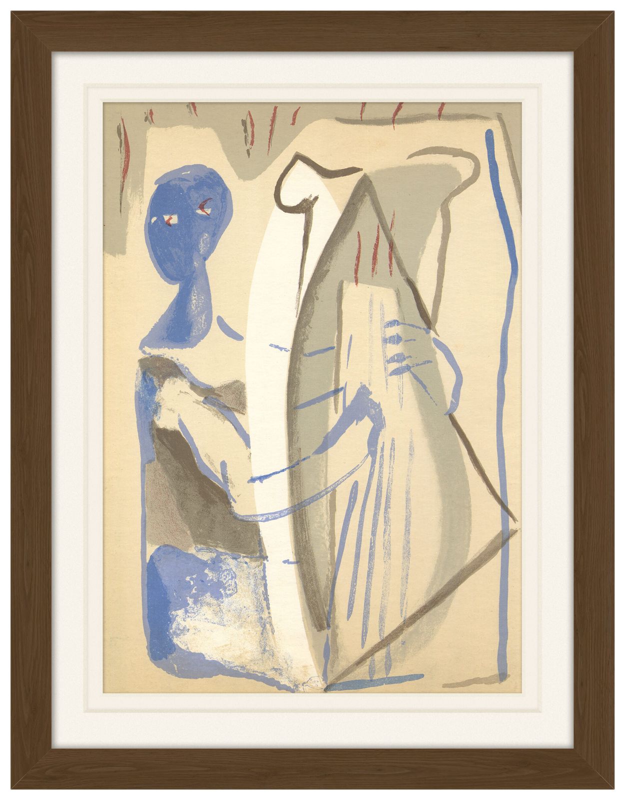 Gelimiteerde editie lithografie uit de jaren 1960 van Francisco Borès