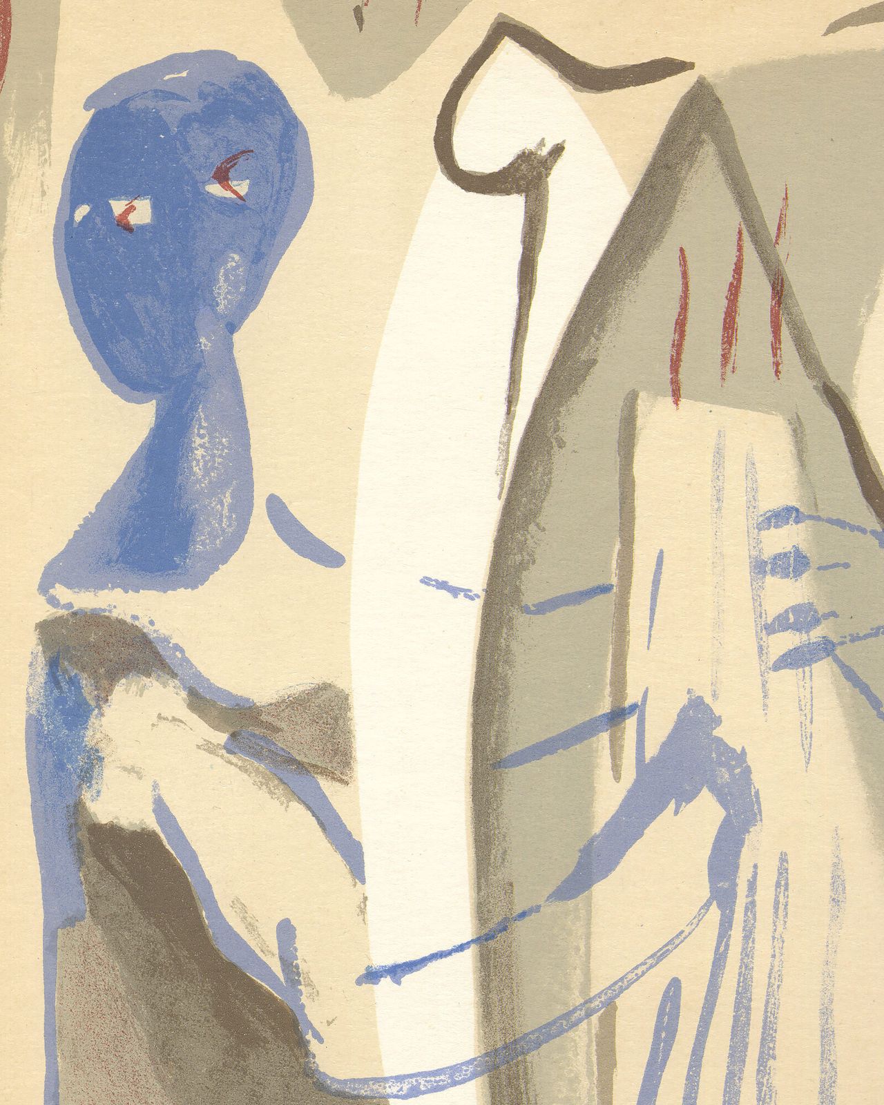 Beautiful 1960s Limited Edition Lithograph By Francisco Borès photo for sale