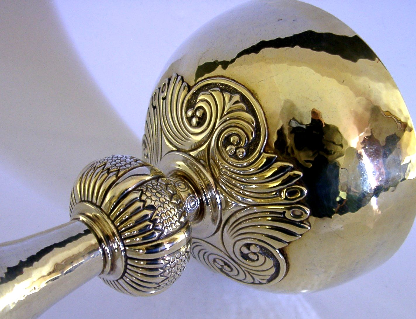 Stunning Large 454g English Sterling Silver Gilt Chalice Cup 1964 Religious photo furniture