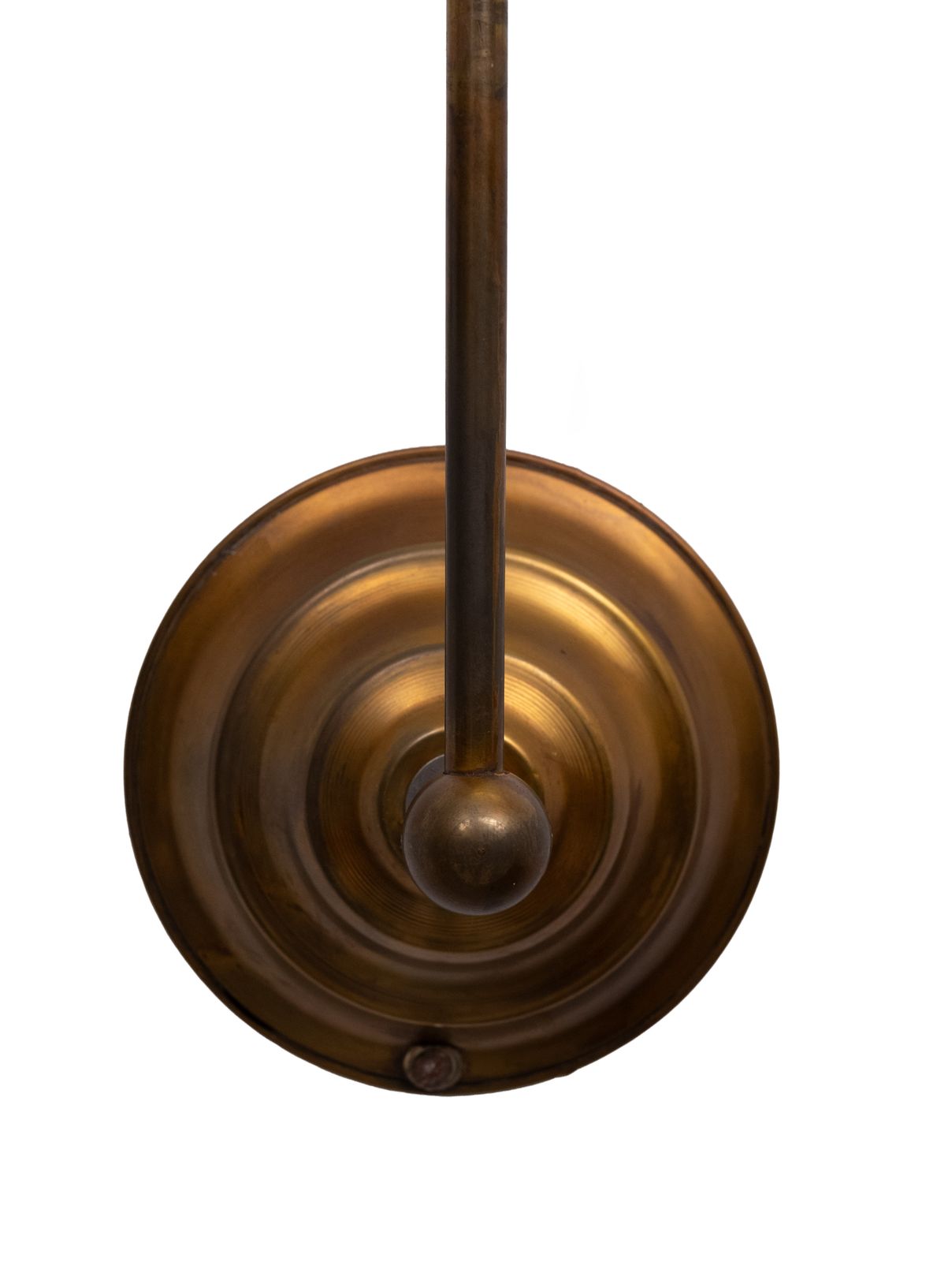 Verstelbare messing wandlamp in Tiffany-stijl, ca. jaren 1960 photo for sale