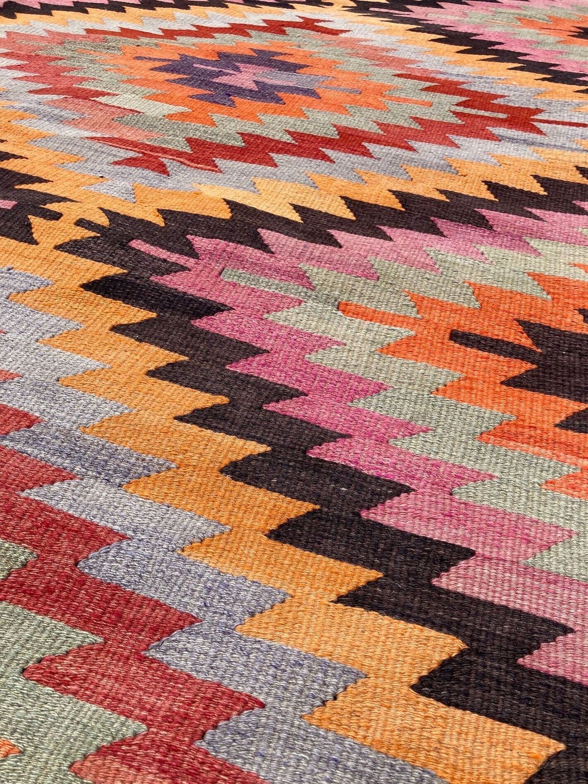 Vintage Anatolisch Kilim 2,75m x 1,97m photo vintage