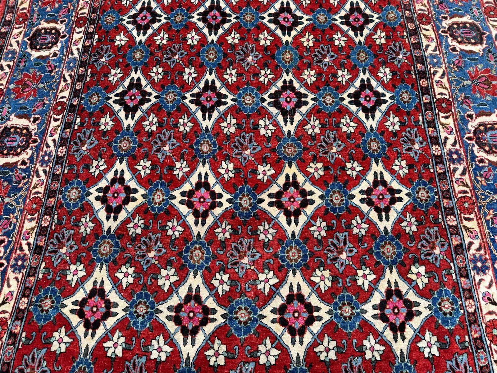 Antiek Veramin tapijt 2,19 m x 1,44 m photo vintage