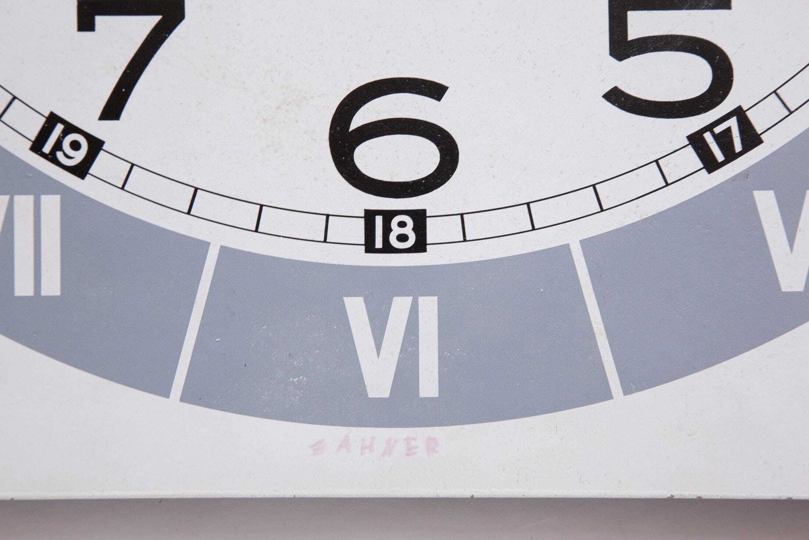 1950s Kienzle Educational Clock Wall Dealer Promotional Bauhaus Mid Century Art Deco photo 376.0