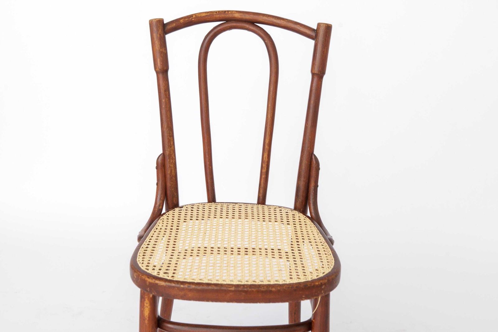 Antique Bentwood Chair In The Style Of Thonet No. 56 | Austrian Rattan Chair | 1930s photo furniture