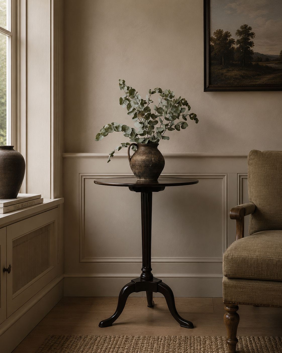Georgian Antique Mahogany Tilt Top Table