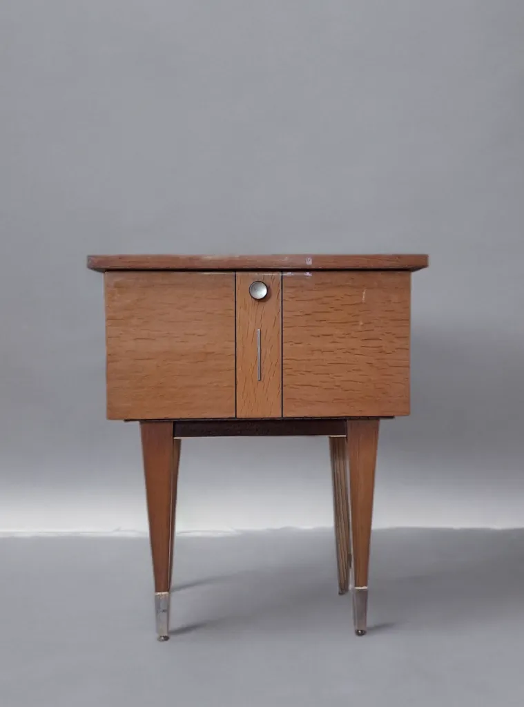 Table de chevet française mid-century, années 1950