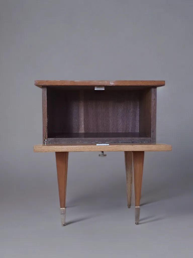 Table de chevet française mid-century, années 1950 photo 150.0