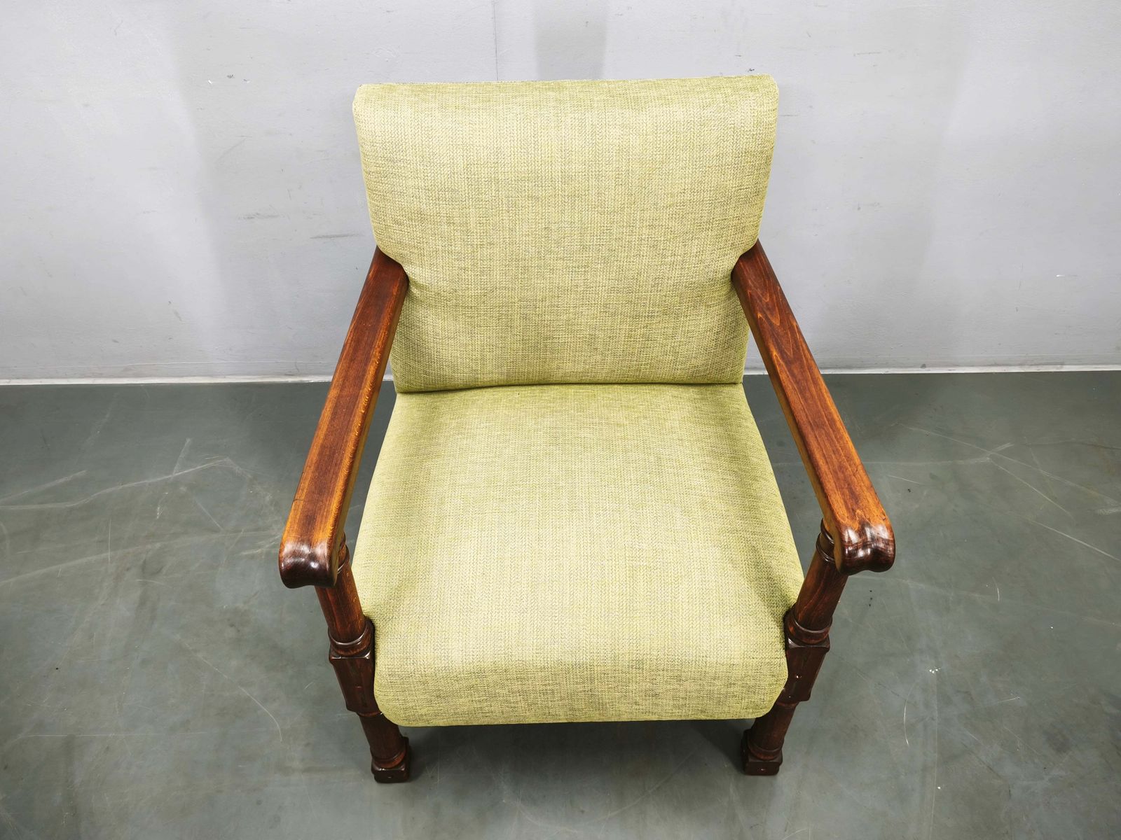 Art Deco Fauteuil in Beukenhout, Tsjechoslowakije, ca. 1935-1945 photo vinterior