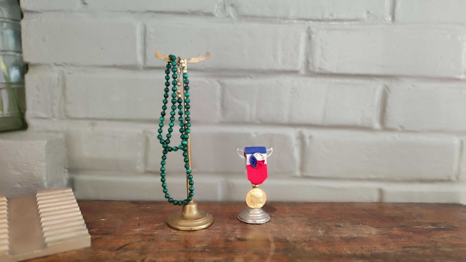 photo for sale Antique French Earrings Jewelry Display Stand Set Of 2, Siegel Paris Lamachineabr