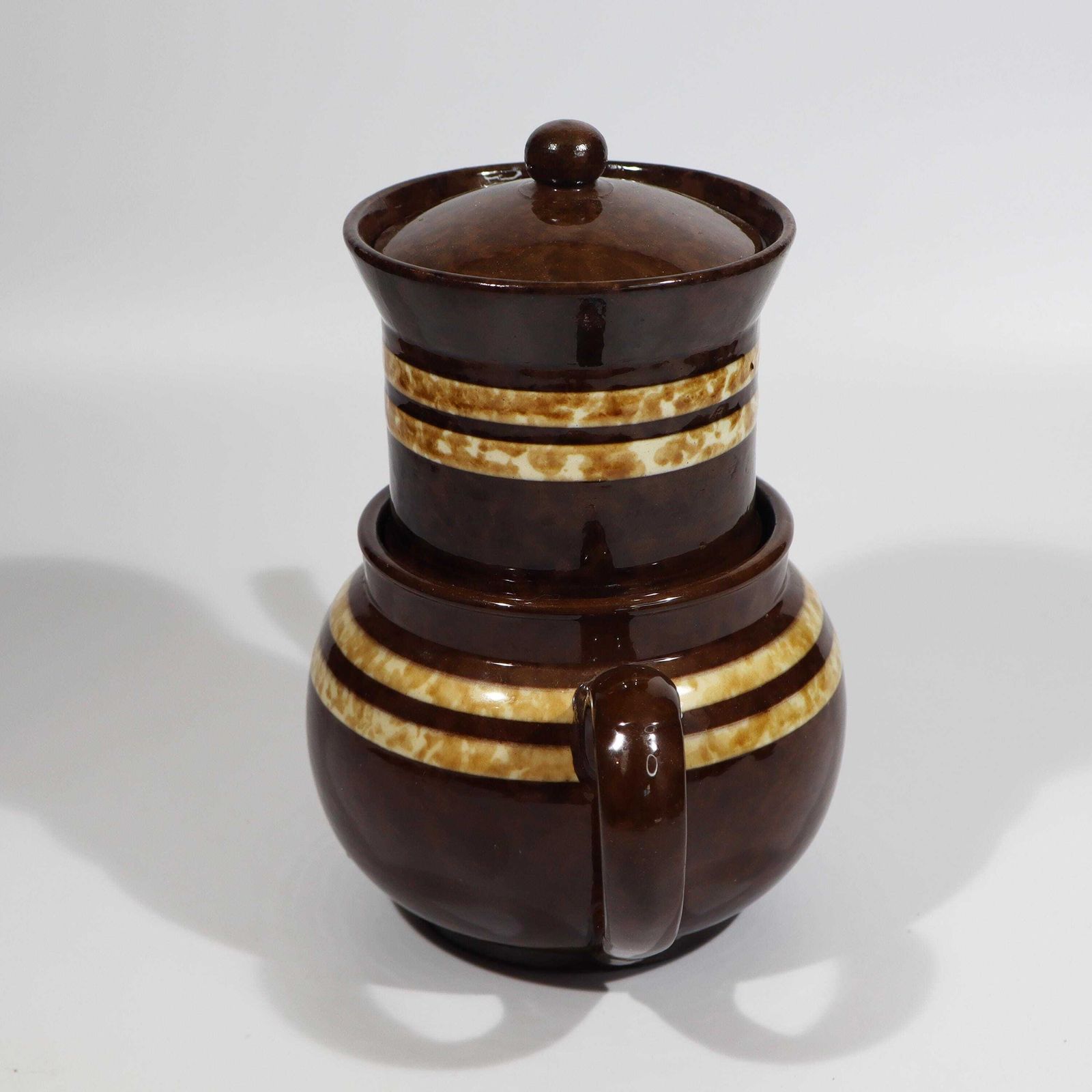 Cafetière vintage marron et crème avec filtre Villeroy & Boch Luxembourg photo buy