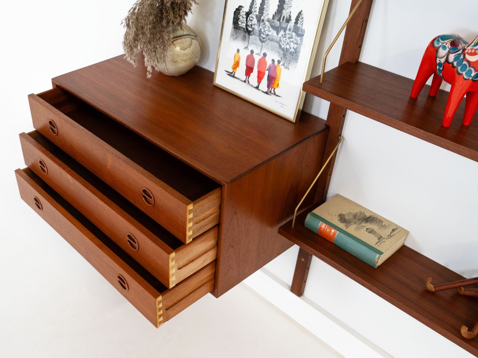 photo buy Teakhouten modulaire kast, Deens design, jaren 1960, gemaakt in Denemarken